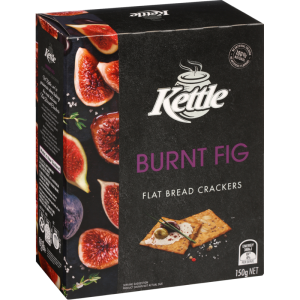 Kettle Flat Bread Crackers Burnt Fig 150g