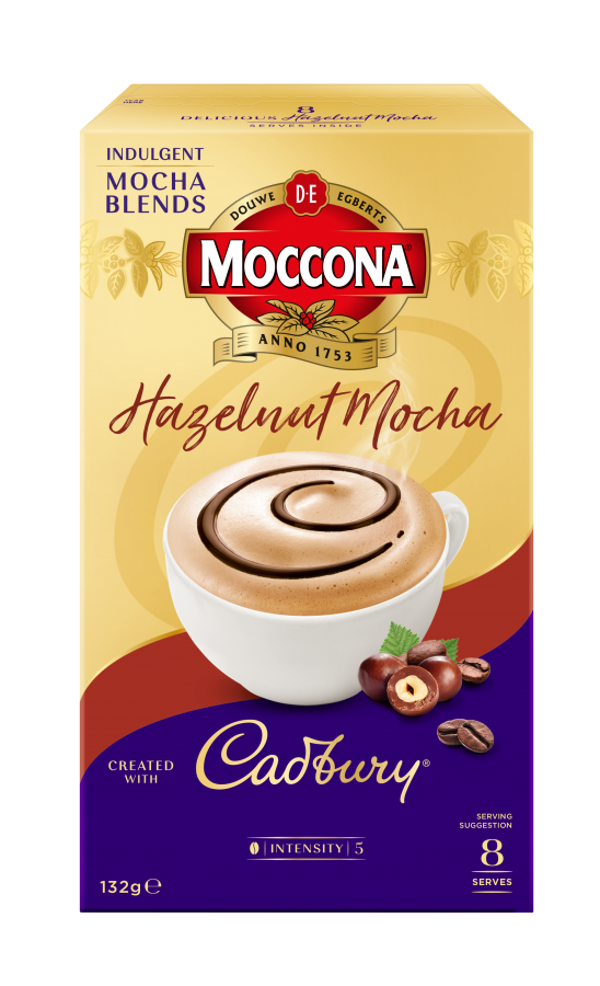 Moccona Cadbury Hazelnut Café Style Coffee 8pk Reviews - Black Box