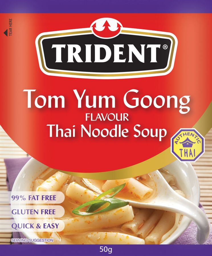 Trident Tom Yum Goong Flavour Thai Noodle Soup 50g Reviews Black Box