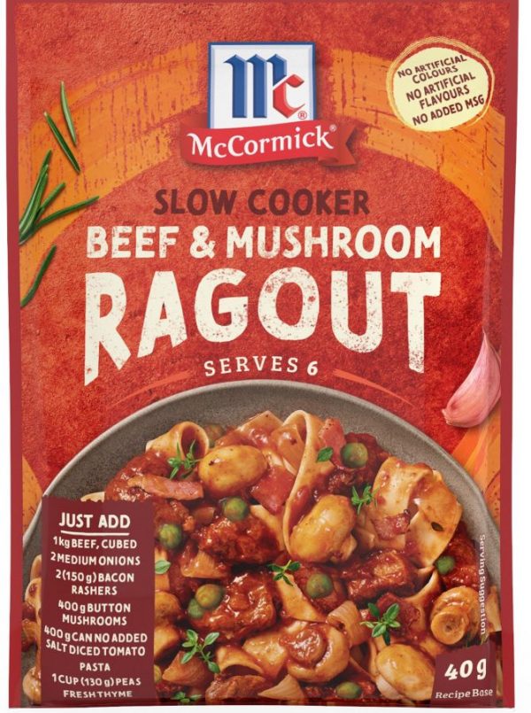 McCormick Slow Cookers Beef & Mushroom Ragout