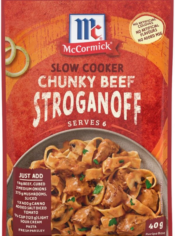 McCormick Slow Cookers Chunky Beef Stroganoff