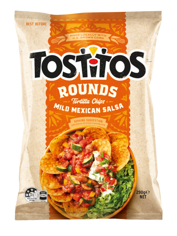 Tostitos Rounds Tortilla Chips Mild Mexican Salsa