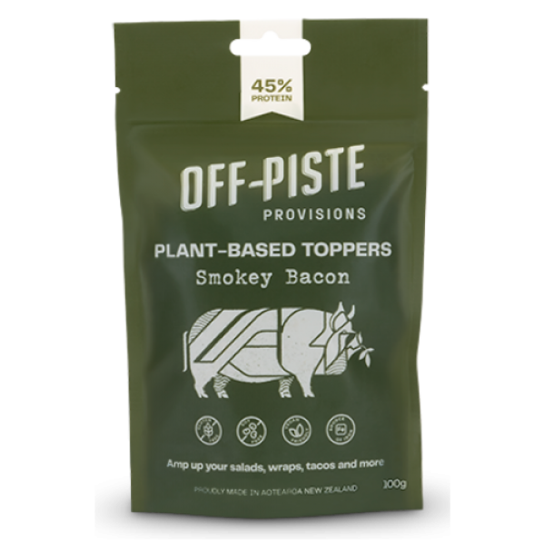 Off-Piste Plant-Based Toppers Smokey Bacon 100g