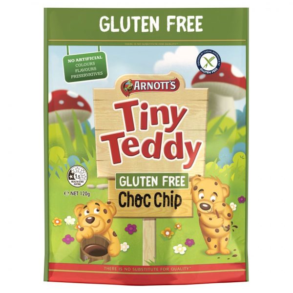 Arnott’s Gluten Free Tiny Teddy Choc Chip 120g