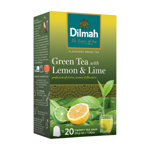 Dilmah Green Tea with Lemon and Lime Reviews Black Box