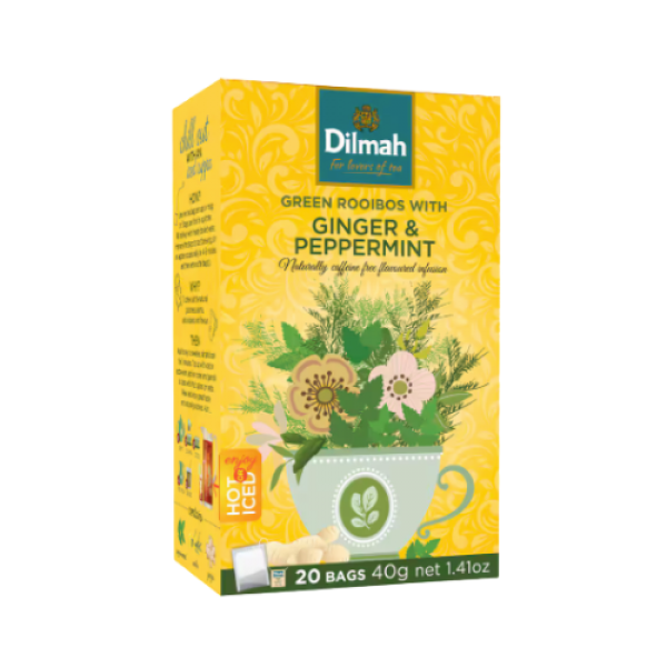 Dilmah Ginger & Peppermint Green Tea