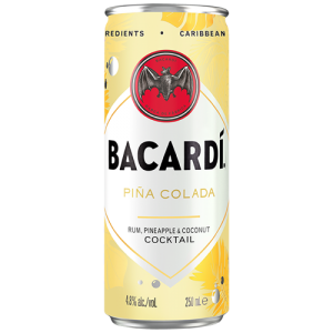 Bacardi Pina Colada Rum Cocktail RTD 250ml