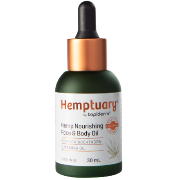 Hemptuary Hemp Nourishing Face & Body Oil 30ml with Sea Buckthorn and Manuka Oil