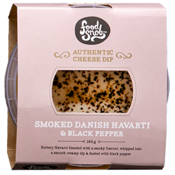 Food Snob Authentic Cheese Dip - Smoked Danish Havarti & Black Pepper