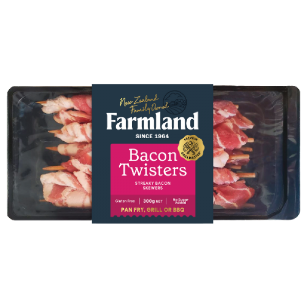 Farmland Bacon Twisters Streaky Bacon Skewers 300 grams