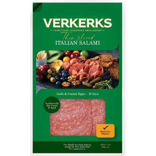 Verkerks Salami Thin Sliced Italian Reviews Black Box