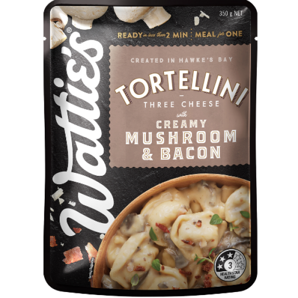 Wattie's Tortellini Three Cheese with Creamy Mushroom Sauce 350 grams