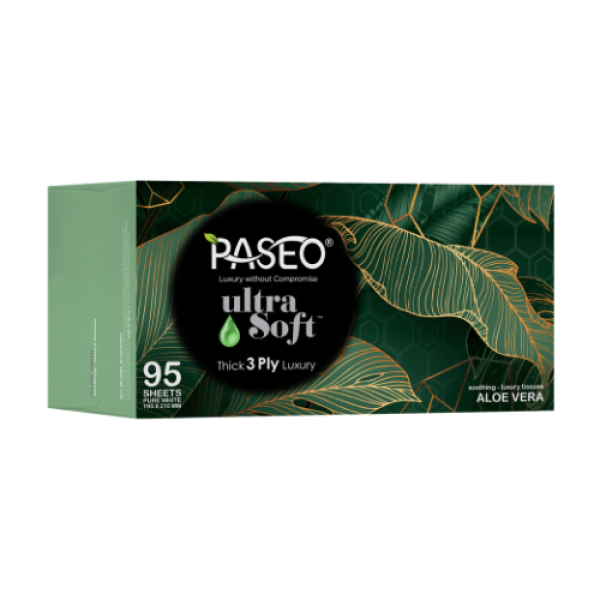 Paseo UltraSoft Soothing  Aloe vera 3ply Luxury tissues