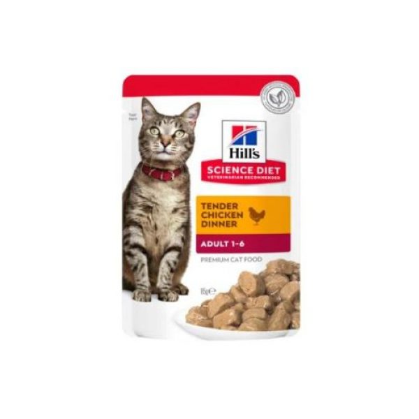 Hills Science Diet Cat Pouches –  Adult Chicken