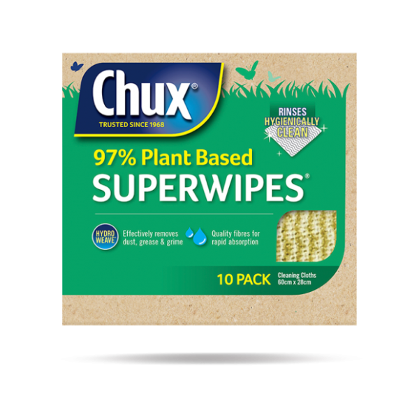 Chux® 97% Plant Based Superwipes® 10 pack
