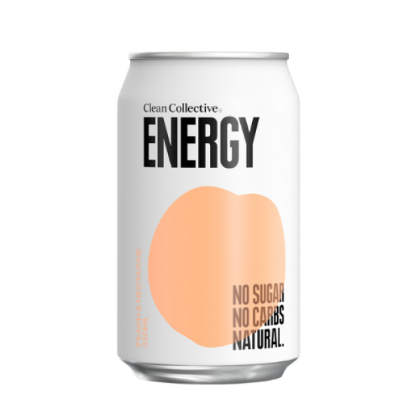 Clean Collective – Energy Non-Alc RTD – Peach & Nectarine