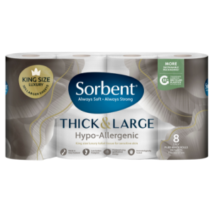 Sorbent Thick & Large Hypo-Allergenic Toilet Tissue
