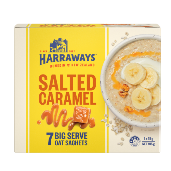 Harraways Salted Caramel Big Serve Oat Sachets