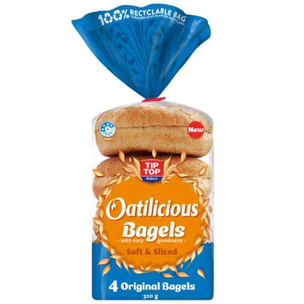 Tip Top Oatilicious Original Bagel 4 pack