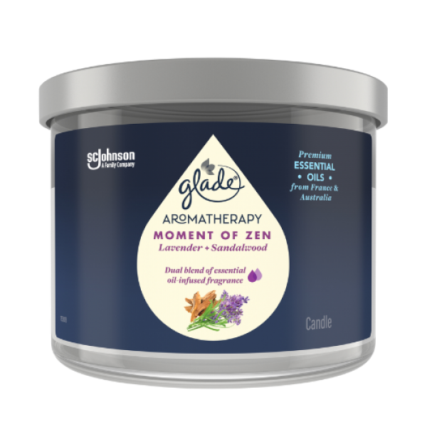 Glade Aromatherapy Candle – Lavender & Sandalwood