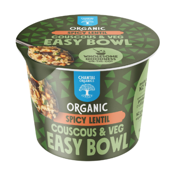 Chantal Organics Organic Couscous & Veg Easy Bowl – Spicy Lentil