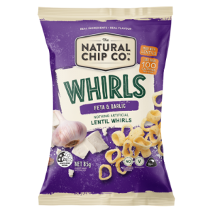 Natural Chip Co. Lentil Whirls Feta & Garlic