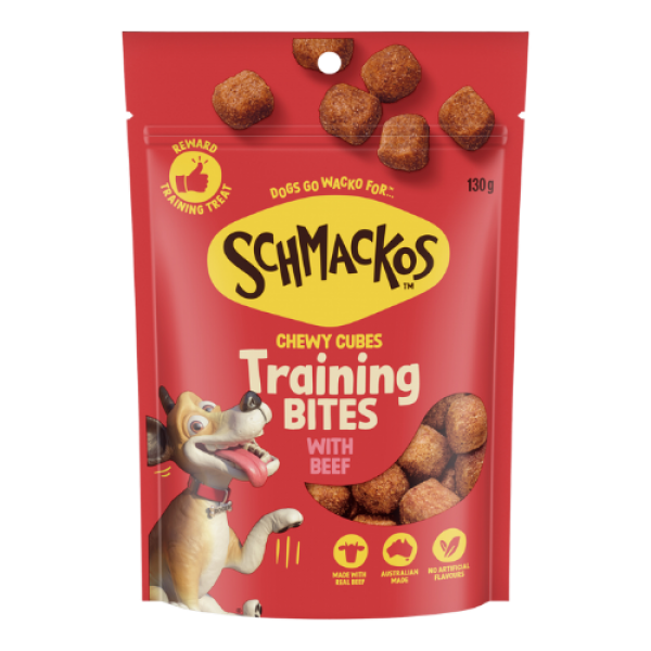 Schmackos Training Bites Chewy Cubes with Beef