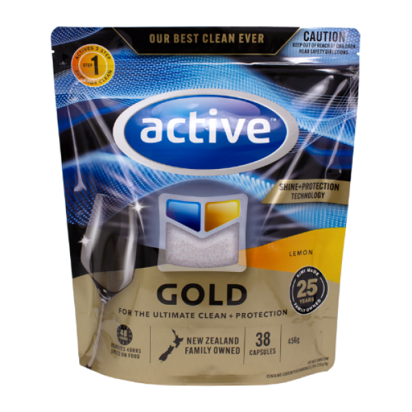 Active Gold Dishwashing Capsules Lemon