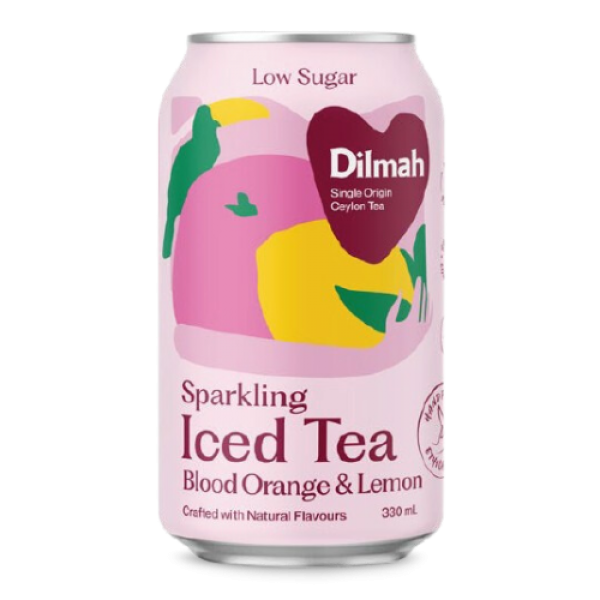 Dilmah Natural Sparkling Iced Tea Blood Orange