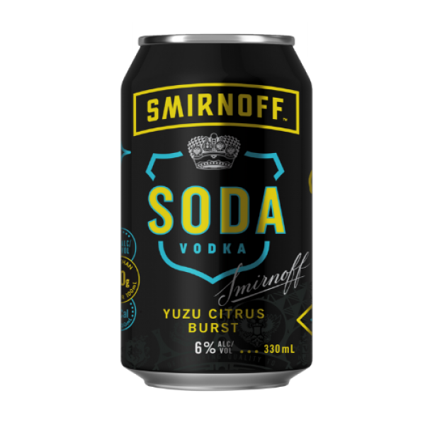 Smirnoff Soda Yuzu Citrus Burst 6% RTD