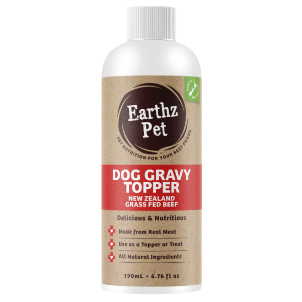 Earthz Pet Dog Gravy Topper 190ml – Beef