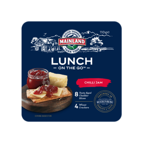 Mainland Lunch On The Go Cheese & Crackers With Chilli Jam