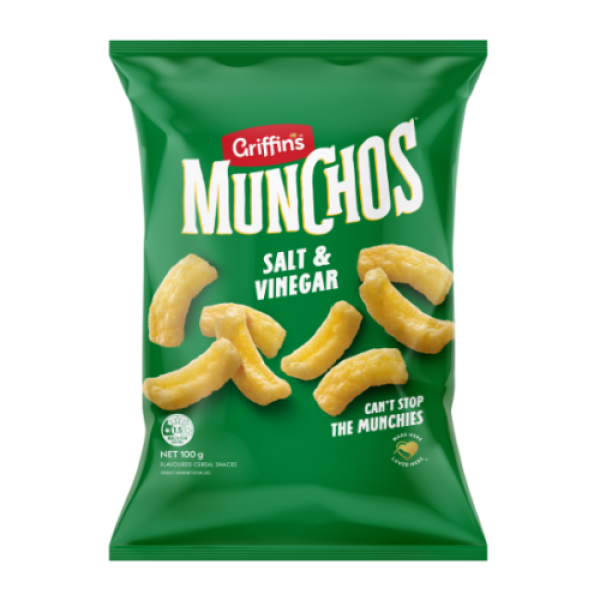 Griffin’s Munchos Salt & Vinegar 100g