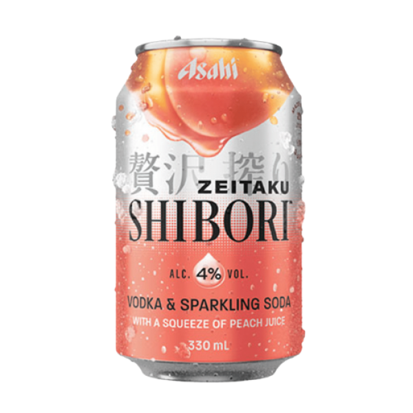 Asahi Shibori Vodka & Sparkling Soda Peach 4% 330ml