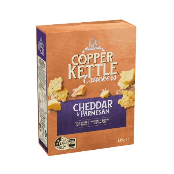 Copper Kettle Crackers- Cheddar & Parmesan