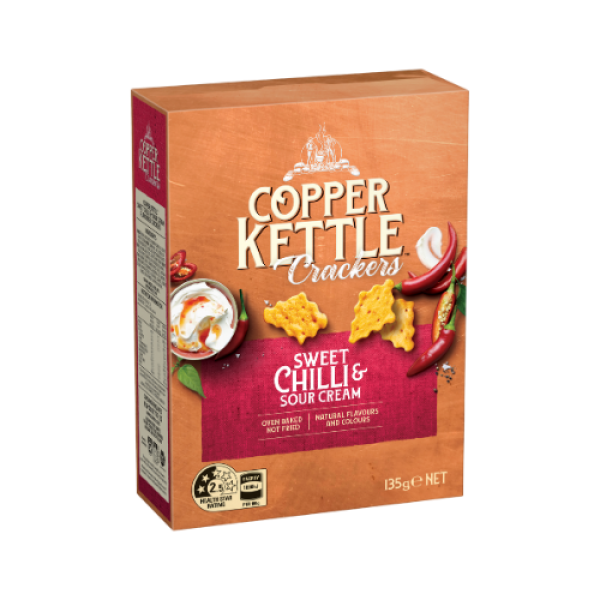 Copper Kettle Crackers – Sweet Chilli & Sour Cream
