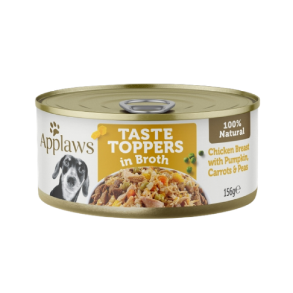 Applaws Dog Food Taste Topper Chicken Breast & Vegetables in Broth 156g