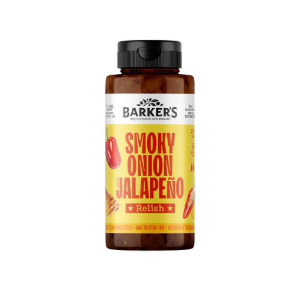 Barkers Squeezy Smoky Onion with Jalapeño Relish 270g