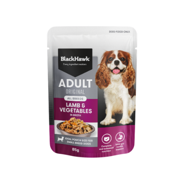 Black Hawk Original Adult Wet Dog Food Lamb & Vegetables 85g
