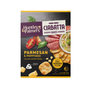Huntley & Palmers Ciabatta Bakes – Parmesan & Poppyseed