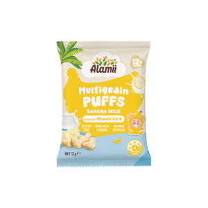Alamii Multigrain Puffs – Banana Milk 12g