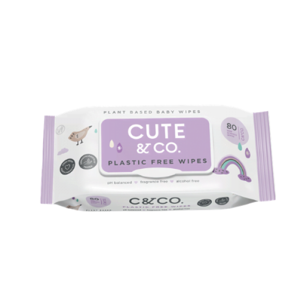 Cute & Co Wipes Fragrance Free 80 sheet