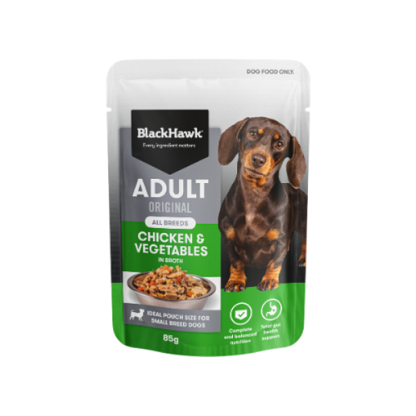 Black Hawk Original Adult Wet Food Chicken & Vegetables 85g