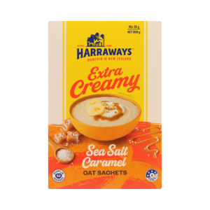 Harraways Extra Creamy Sea Salt Caramel Oat Sachets 35gx 10