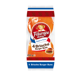 La Fournée Dorée Brioche Burger Buns 4pk