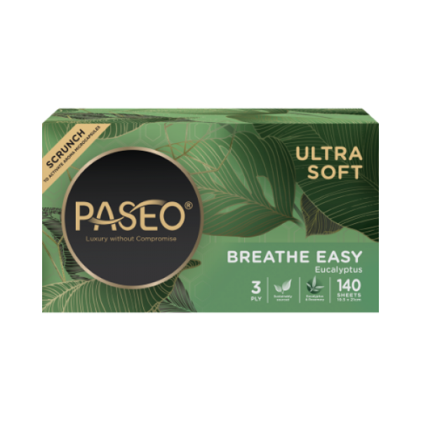Paseo UltraSoft luxury Breathe Easy 3-Ply Eucalyptus & Rosemary