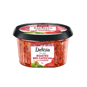 Delisio Tuscan Style Roasted Red Capsicum with Cashews 135g