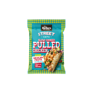 Hellers Street Eats- Slow Cooked Pulled Chicken with a Mexican Fiesta Sauce