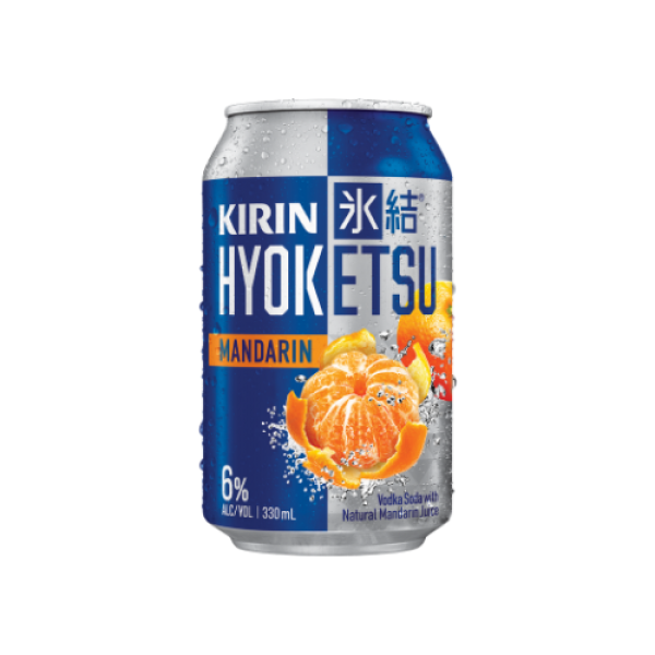 Kirin Hyoketsu Vodka Mandarin 6% Can 330ml
