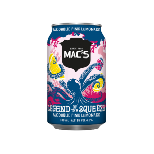 Mac’s Legend of the Squeeze Alcoholic Pink Lemonade